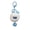 Blue, variant on Zipper Pull Keychain for Backpacks Blue Polyester Tassel Pendant Lanyard Key Ring Holder 1 Pack