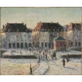 thumbnail image 2 of Gustave Loiseau 23x20 Black Ornate Framed Double Matted Museum Art Print Titled: The Pont De La Poissonnerie in Dieppe (1903), 2 of 5