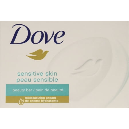 Dove Sensitive Skin Bath Bars Unscented - 6 Ct