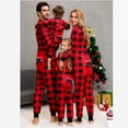 thumbnail image 4 of Conjuntos navideños europeos y americanos 2023 Familia de tres monos a cuadros para padres e hijos Ropa para el hogar Conjuntos para padres e hijos y conjuntos para toda la familia, 4 of 5