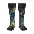 thumbnail image 1 of Xecao Enchanted Forest Skull Path Pattern Adult Stockings with Color-Block Design and 3D Print, Breathable Comfortable Hosiery for Daily Wear and Sports, 1 of 6