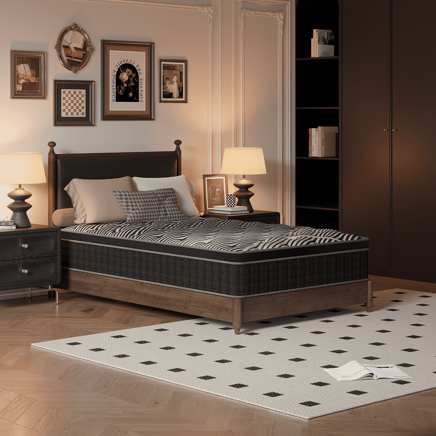 Doubleslee 12 inch Twin Mattress, Memory Foam Hybrid Mattress in a Box, Pressure Relief