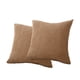 thumbnail image 1 of Toystoory 2 piezas de fundas de almohada para sala de estar, cama, funda de almohada cuadrada decorativa, funda de cojín para coche, suministros Decoración del hogar Marrón, 1 of 6
