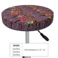 thumbnail image 4 of Bingfone African Women Padded Round Bar Stool Cover Cushion with Elastic Fabric Round Chair Seat - African Women, 4 of 7