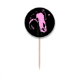 thumbnail image 1 of Goat l Dead Hunts Art Deco  Fashion Toothpick Flags Round Labels Party Decoration, 1 of 3