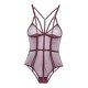 thumbnail image 1 of Trajes de lencería de peluche para mujer Body de encaje de una pieza Ropa de dormir XL Púrpura SG Yuyangstore Ropa interior de encaje de una sola pieza, 1 of 8