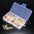 thumbnail image 2 of 150pcs Ring Terminal Kit Ring Lugs Eyes Copper Crimp Terminals Cable Lug Wire Connector M3-m10, 2 of 5