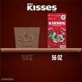 HERSHEY'S KISSES Christmas Milk Chocolate Candy (335-pc Bulk)- With Olive White Bowl By OMA