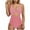 Pink-20, variant on STETMN Women One Piece Swimsuit Mesh Swimsuit Push Up High Waist Bathing Suit Swimwear