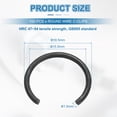 thumbnail image 2 of 100 Pack16mm Round Wire C-Clips, Internal Retaining Ring Circlip, Black, 2 of 6