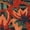 Blue/Orange, variant on Safavieh Jardin Dorian Floral Area Rug, Ivory/Orange, 5' x 8'