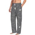 thumbnail image 6 of Logiee Airplane Routes Around The World Print Pajama Pants for Men,Men’s Pajama Bottoms,Mens PJ Pants with Pockets & Button Fly-X-Large, 6 of 6