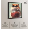 thumbnail image 2 of Hamster with Mask Canvas Cute Animal Art by Art Remedy, Black Frame, 20" x 24", 2 of 7