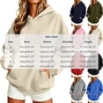 thumbnail image 4 of Otntypg Womens Oversized Hoodies Lightweight Casual Fall Hooded Pullover Sweatshirts Trendy Fall Long Sleeve Pullover Hoodie Tops with Pocket, 4 of 7
