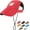 Red, variant on Dog Hat Dog Sun Hat Dog Baseball Cap Dog Trucker Hat Dog Hats for Small Medium Large Dogs with Ear Holes Adjustable Drawstring Breathable Waterproof Design UV Protection Outdoor All Season,Black