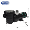 thumbnail image 2 of Landshark LS4600 High Efficiency 3/4 Horsepower External Water Pump. 4,750 Gallons Per Hour Maximum Flow Rate, 2 of 6