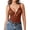 Dark Brown, variant on Shapewear Bodysuits for Women Lace Corset Tops Tummy Control V Neck Sleeveless Body Suit Thongs