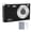 Black, variant on YAHHU Digital Camera with Fill Light 4K 50MP 2.8 Inch Screen 16x Zoom Anti Shake AF Autofocus Camera for Portrait Landscape Black Edition High Resolution Compact Portable (Black)