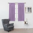 thumbnail image 6 of Yipa Purple Blackout Roman Curtains for Kids Bedroom Thermal Insulated Curtains Rod Pocket Tie Up Shade Curtains 1-Panel for Small Windows Bathroom Kitchen (38 x 54 Inches Long), 6 of 6