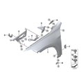 thumbnail image 5 of 41007355991 Gas Pressure Spring Bracket Hood Strut for Left, 5 of 5