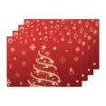 thumbnail image 1 of Gibobby Mantel Individual impreso de lino navideño, decorativa de aislamiento térmico para restaurante occidental (B, One Size), 1 of 4