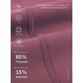 thumbnail image 5 of NELEUS Womens High Waist Capri Yoga Leggings Cropped Pant for Workout with Two Pockets,Lavender Pinkish Purple,US Size L, 5 of 11