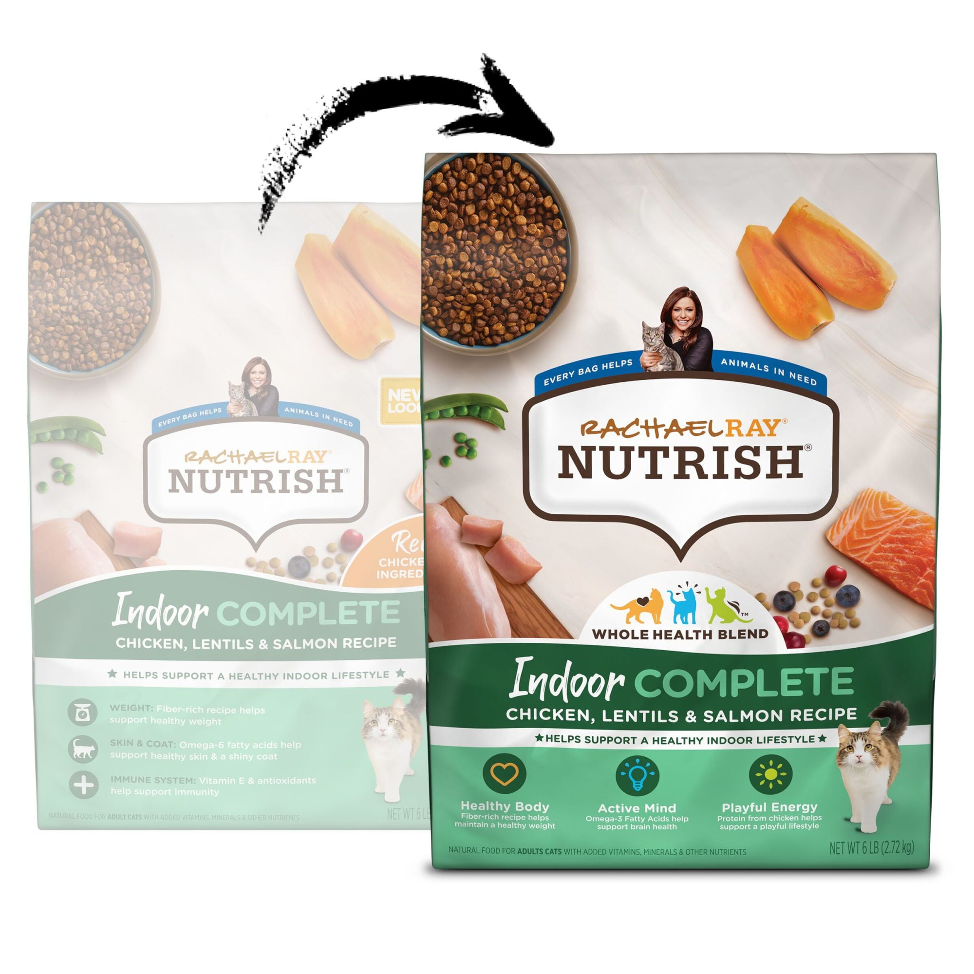 Rachael Ray Nutrish Indoor Complete Chicken Lentils Salmon