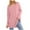 Pinks, variant on Long Sleeve Tunic Tops for Women with Thumb Holes Solid Color Casual Loose Fitting T Shirts Fall Trendy Crew Neck Pullover Sweatshirt Blouses Gray L