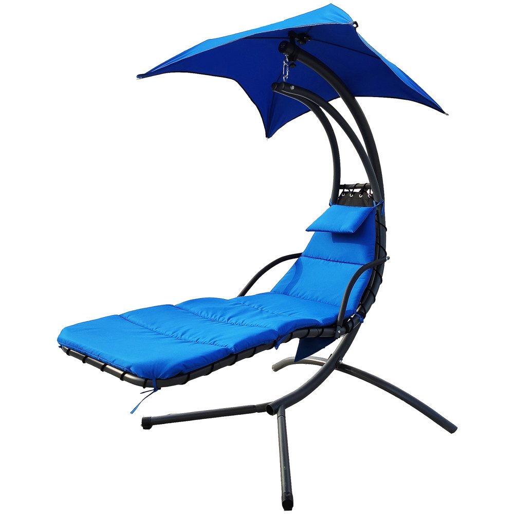BalanceFrom Hanging Rocking Curved Chaise Lounge Chair Swing with