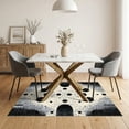 thumbnail image 3 of ODIKA 5'x7' Ultra-Soft Area Rug, Cow Contemporary Spotted Patchwork Abstract Motif Like Print None Washable, Bare feet friendly, Silk-Touch for Bedroom Home office, 3 of 7