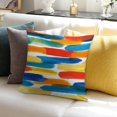 thumbnail image 7 of Colorful And Grey Abstract Art Artwork Pillow Covers,Colorful And Grey Abstract Art Artwork Throw Pillow Covers 18"×18" ,Living Room Sofa Couch Pillow Covers,Decorative Pillow Covers, 7 of 7