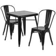 thumbnail image 1 of Bowery Hill Ensemble Bistro en Métal 3 Pcs, Noir, 1 of 1