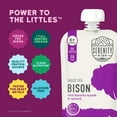thumbnail image 4 of (3 pack) Serenity Kids Bison Stage 2 Baby Food with Kabocha Squash & Spinach, 3.5 oz Pouch, 4 of 10