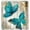 -, variant on Teal Butterfly Shower Curtain Set with 12 Hooks, Decorative Shower Curtain Modern Bathroom Accessories, Machine Washable 72x72