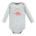 thumbnail image 3 of Hudson Baby Cotton Long-Sleeve Bodysuits, 5-Pack, Newborn- 24 Months, 3 of 7