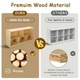 thumbnail image 3 of Sweet Time Wooden Storage Cabinet Montessori Bookshelf 5-Section Kids Toy Organizer Book Shelf Living Rooms Nursery Classroom, 3 of 9