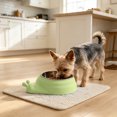 thumbnail image 4 of Tilted Stainless Steel Pet Bowl, 15° Raised Cat and Dog Food Bowl with Non-Slip Base, Feeder for Small to Medium Pets, 4 of 6