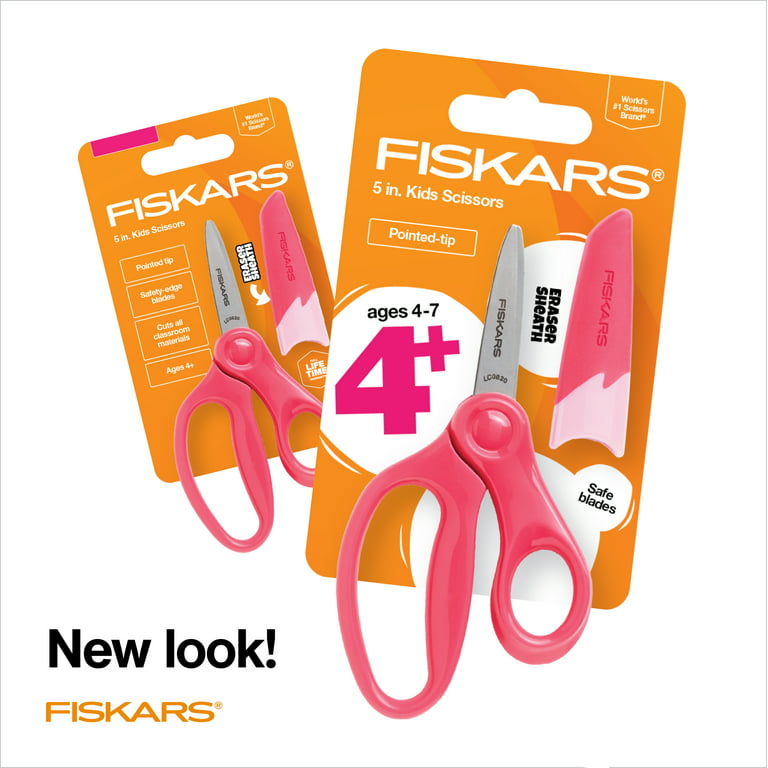 Fiskars Pointed Tip 5 Children Scissors, Color May Vary