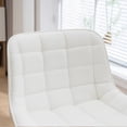thumbnail image 2 of YOUNIKE Bar Stools with Soft Cushion Set of 2 Adjustable Swivel Bar Chairs Counter Stools,White, 2 of 8