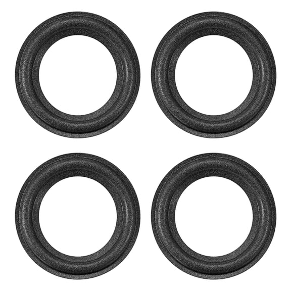 2.5" 2.5 inches Speaker Foam Edge Surround Rings Replacement Parts for Speaker Repair or DIY 4 pcs