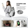 thumbnail image 5 of Laptop Backpack Purse for Women Waterproof Teacher Nurse Bag, 15.6 inch Work laptop Bag with USB Port, Business Travel Computer Backpack, 5 of 7