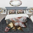 thumbnail image 2 of Designart "Peonies Elegance Pink Grey IV" Floral Peony Bedding Covert Set - Peonies Pink Floral Bed Set With 2 Shams, 2 of 6