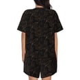 thumbnail image 3 of Lsque Autumn Leaves1 Women's Short-Sleeved Pajama Set - 2 Piece Soft and Lightweight Sleepwear Set-3X-Large, 3 of 9