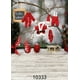 XDDJA Tissu de Polyester 5x7ft Toile de Fond de Photographie de Noël pour les Enfants Vêtements de Père Noël Rouges – image 2 sur 2