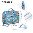 thumbnail image 6 of Lunch Box with Padded Liner Spacious Insulated Lunch Bag Durable Thermal Lunch Cooler Pack with Strap for Commuters Outdoor Enthusiasts School Sports Beach Picnic Work Camp, 6 of 6