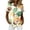 462#White, variant on Women's Hawaiian Luau Party Shirt Funny Floral Tropic Print Short Sleeve V Neck Button Up Tops Orange 2XL