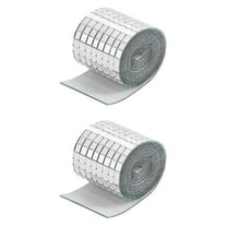 2pcs HEALLILY 1 Roll Self-Adhesive Tiles Square Glass Mirrors Tiles DIY Mirror Stickers