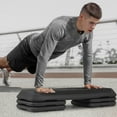thumbnail image 3 of SLSRFD Aerobics Stepper Platform for Exercise Adjustable Compact Workout Step for Cardio, Core and Strength Training, 3 of 10