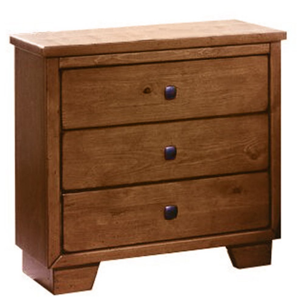 Progressive Furniture Diego 3 Drawer Nightstand Cinnamon Pine