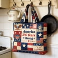 thumbnail image 2 of Win s Way America 250th Anniversary Quilted Tote Shoulder Bag - Commemorative Edition Bag for Holiday Gift, Independence Day, Daily Commute, 2 of 8